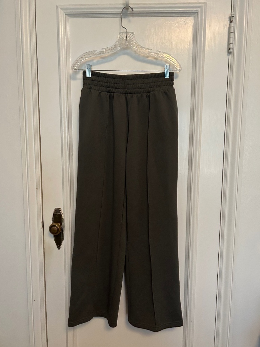 Apana Olive Green Pull On Wide Letg Lounge Pants Sz Medium